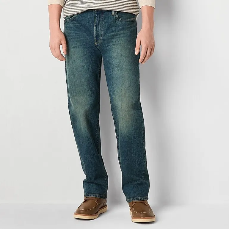 mutual weave Mens Straight Leg Relaxed Fit Jean