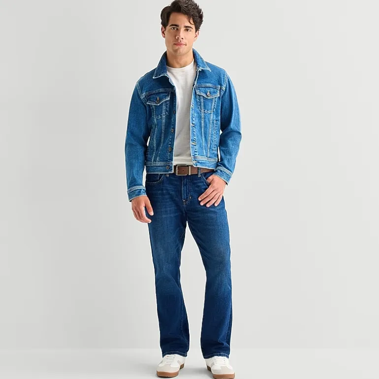 mutual weave Mens Stretch Bootcut Jean