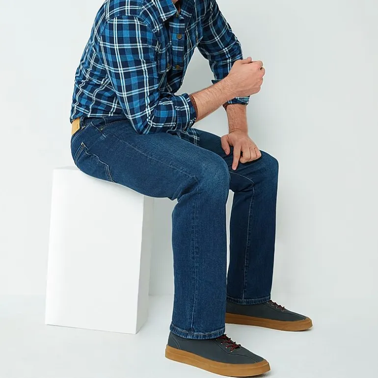 mutual weave Mens Stretch Bootcut Jean