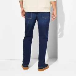 mutual weave Mens Stretch Fabric Tapered Leg Athletic Fit Jean