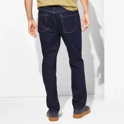 mutual weave Mens Stretch Fabric Tapered Leg Athletic Fit Jean