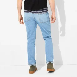 mutual weave Mens Stretch Fabric Tapered Leg Athletic Fit Jean