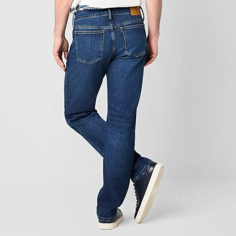 mutual weave Vintage Mens Stretch Fabric Straight Leg Jean