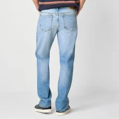mutual weave Vintage Mens Stretch Fabric Straight Leg Jean