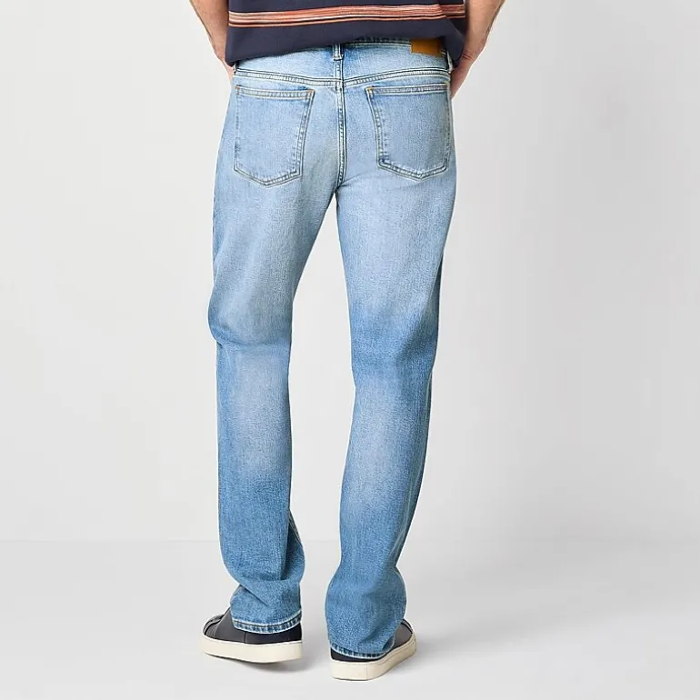 mutual weave Vintage Mens Stretch Fabric Straight Leg Jean
