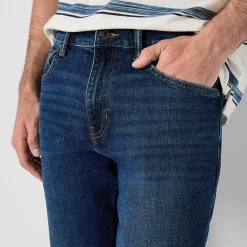 mutual weave Vintage Mens Stretch Fabric Straight Leg Jean