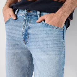 mutual weave Vintage Mens Stretch Fabric Straight Leg Jean