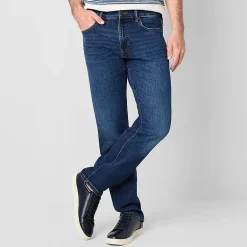 mutual weave Vintage Mens Stretch Fabric Straight Leg Jean