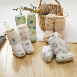 MyKids-USA Arrival Baby Animals Cartoon Pattern Toddler Cotton Shoes