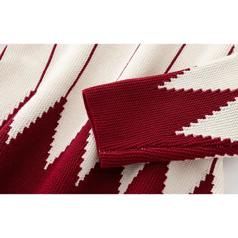 MyKids-USA Baby Christmas Contrast Design Knitwear