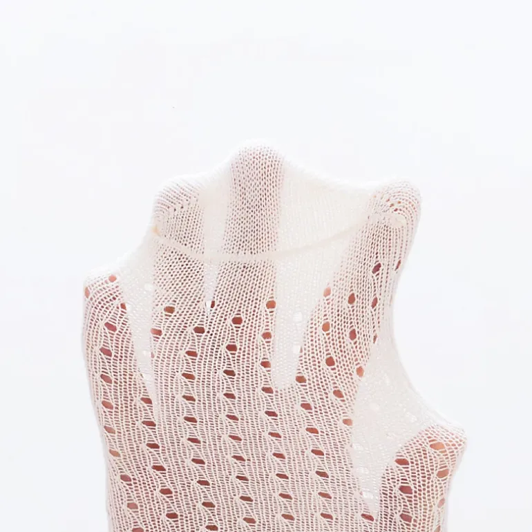 MyKids-USA Baby Girl Lace Socks - Solid Color Mesh Patch, 80% Cotton