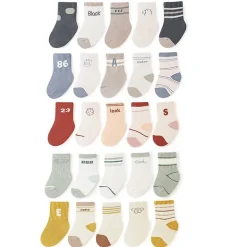 MyKids-USA Baby Unisex Breathable Preppy Socks 5-Pair Set X-Large