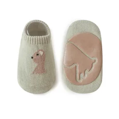 MyKids-USA Kids Embroidered Animal Non-Slip Floor Socks