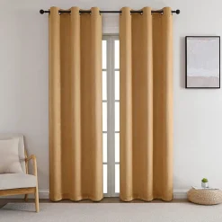 Mylon Grommet Top Blackout Set of 2 Curtain Panel