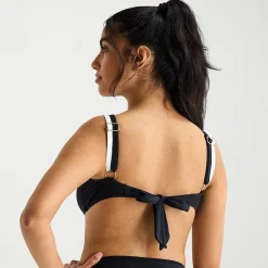 Mynah Womens Adjustable Straps Bandeau Bikini Swimsuit Top