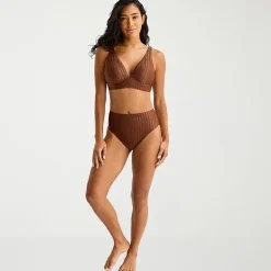 Mynah Womens Adjustable Straps Bralette Bikini Swimsuit Top