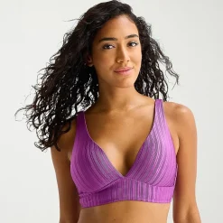 Mynah Womens Adjustable Straps Bralette Bikini Swimsuit Top