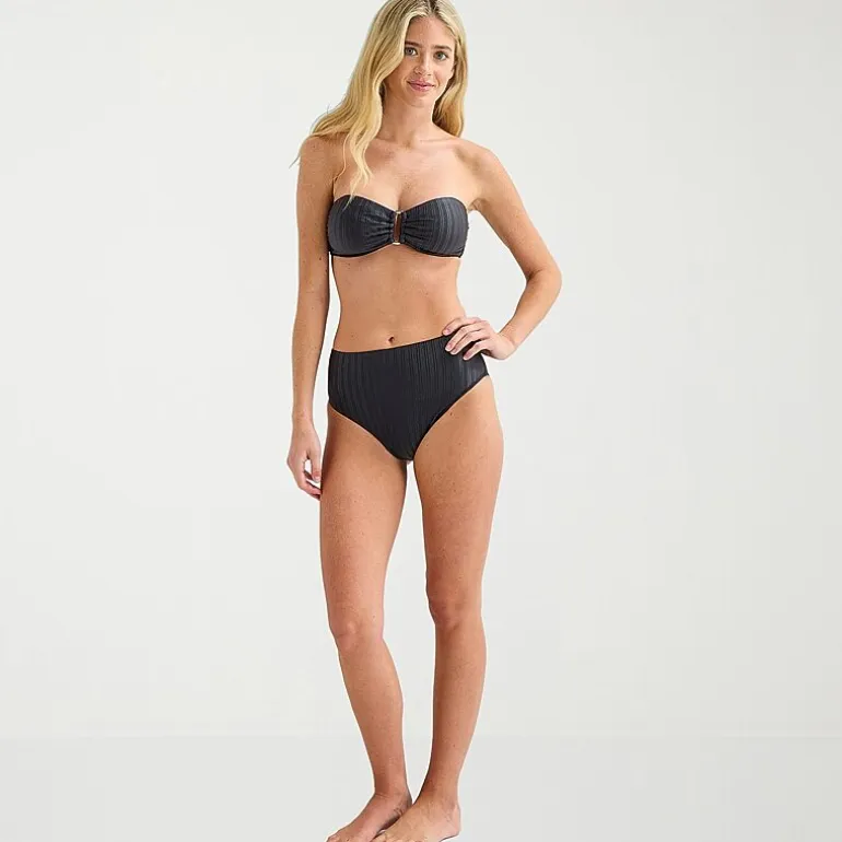 Mynah Womens Adjustable Straps Bandeau Bikini Swimsuit Top