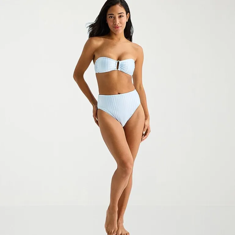 Mynah Womens Adjustable Straps Bandeau Bikini Swimsuit Top