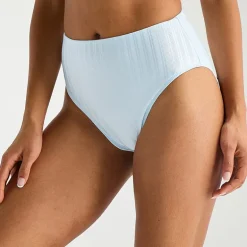 Mynah Womens Lined Moderate Coverage High Waist Bikini Swimsuit Bottom