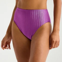 Mynah Womens Lined Moderate Coverage High Waist Bikini Swimsuit Bottom