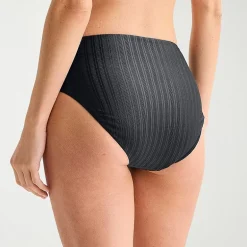 Mynah Womens Lined Moderate Coverage High Waist Bikini Swimsuit Bottom