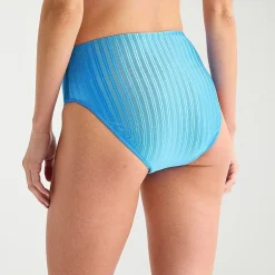 Mynah Womens Lined Moderate Coverage High Waist Bikini Swimsuit Bottom
