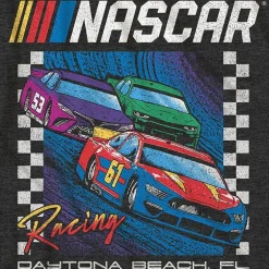 Nascar Mens Crew Neck Short Sleeve Regular Fit Big and Tall Graphic T-Shirt