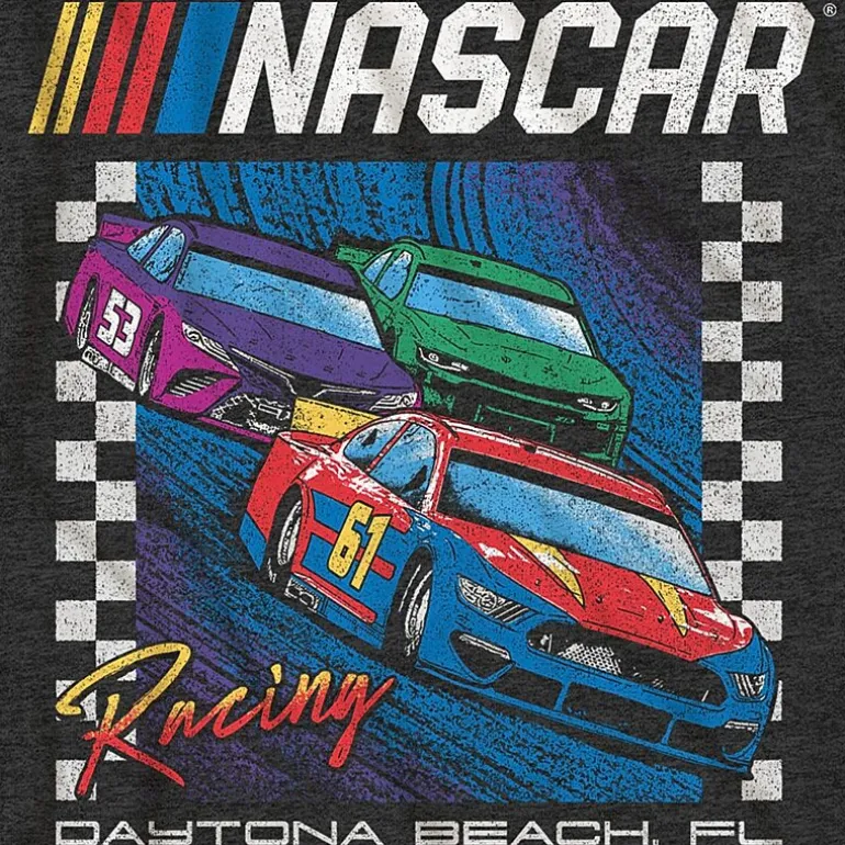 Nascar Mens Crew Neck Short Sleeve Regular Fit Big and Tall Graphic T-Shirt