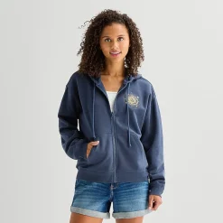 Nature Full Zip Womens Juniors Long Sleeve Hoodie