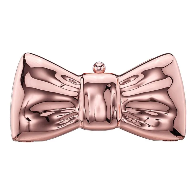 N By Nina Metal Bow Minaudiere Evening Bag