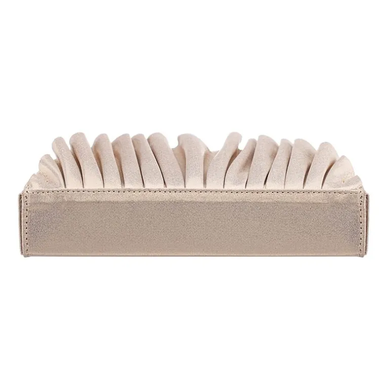 N By Nina Pleated Metallic Half Moon Clutch