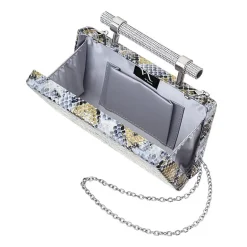 N By Nina Snake Minaudiere Evening Bag
