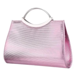 N By Nina Textured Metallic Satchel Evening Bag