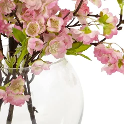 Nearly Natural Cherry Blossom In Large Vase Artificial Flowers