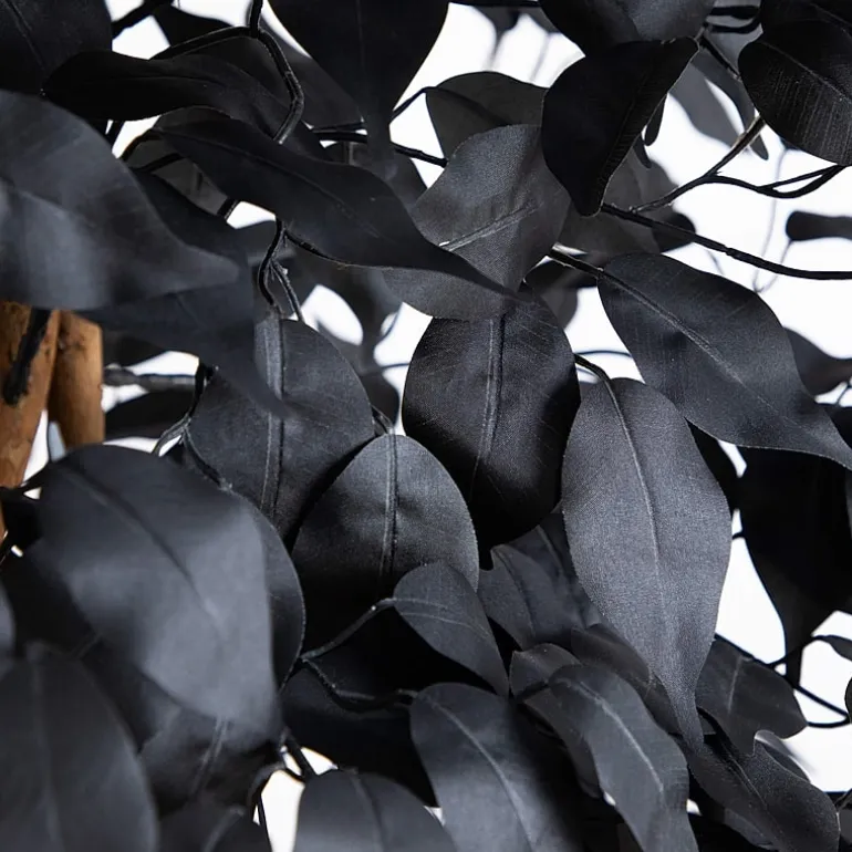Nearly Natural 7ft Black Ficus Indoor Artificial Tree