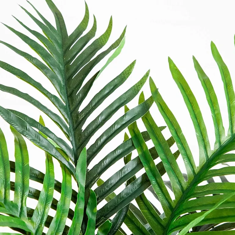 Nearly Natural 4ft Double Robellini Palm Indoor Outdoor Artificial Tree