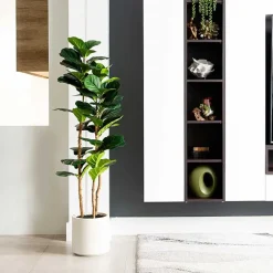Nearly Natural 5ft. Green Fiddle Leaf Indoor Artificial Tree