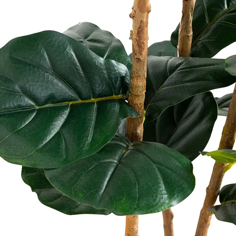 Nearly Natural 5ft. Green Fiddle Leaf Indoor Artificial Tree