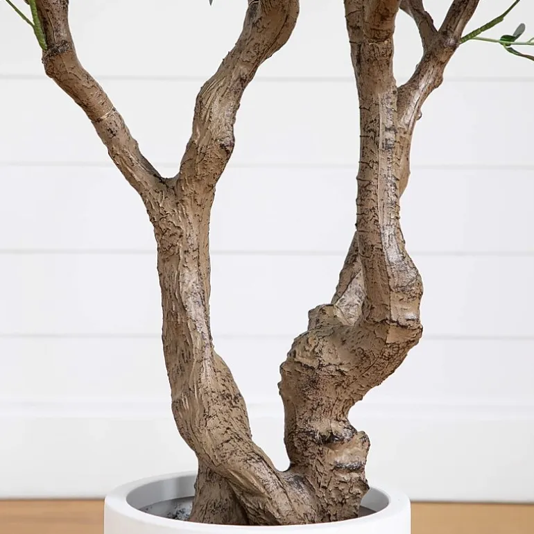 Nearly Natural 6ft. Green Grand Olive Indoor Artificial Tree