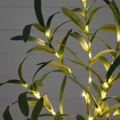 Nearly Natural 2ft. Green Lighted Olive Indoor Artificial Tree