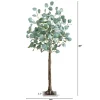 Nearly Natural 4ft. Green Lighted Eucalyptus Indoor Artificial Tree