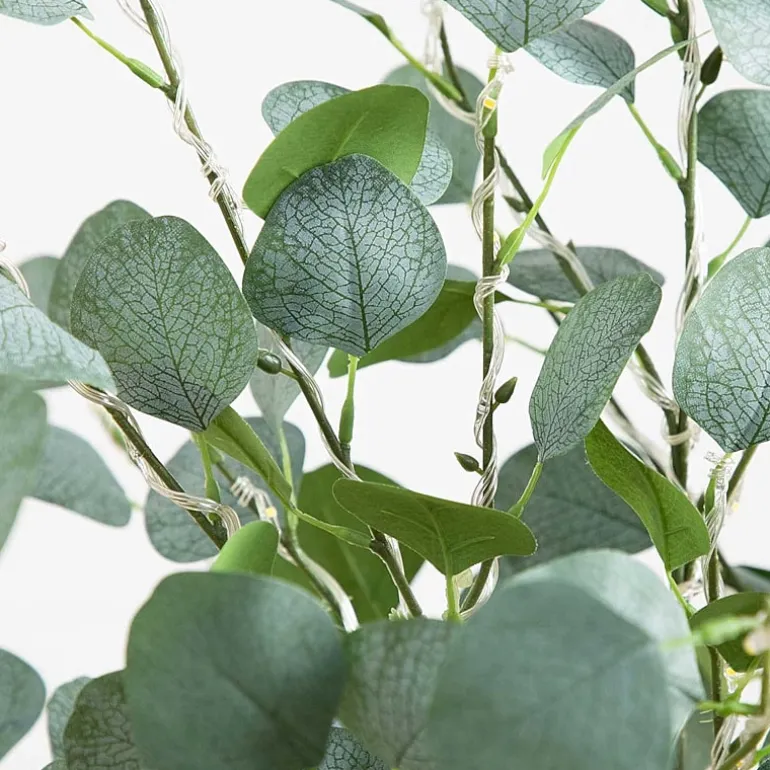 Nearly Natural 4ft. Green Lighted Eucalyptus Indoor Artificial Tree