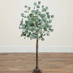 Nearly Natural 4ft. Green Lighted Eucalyptus Indoor Artificial Tree