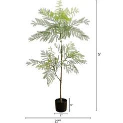 Nearly Natural 5ft. Green Minimalist Jacaranda Artificial Plant