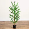 Nearly Natural 4ft Shady Lady Black Olive Indoor Artificial Tree