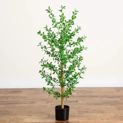 Nearly Natural 4ft Shady Lady Black Olive Indoor Artificial Tree