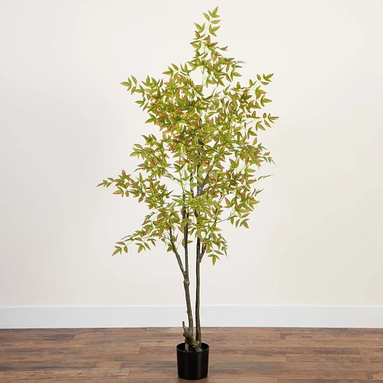 Nearly Natural 6' Green Nandina Indoor Artificial Tree
