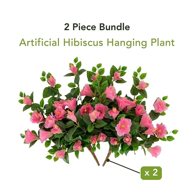 Nearly Natural 24" Hibiscus Artificial Flowers