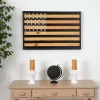 Nearly Natural 36in American Flag Americana Wood Wall Art